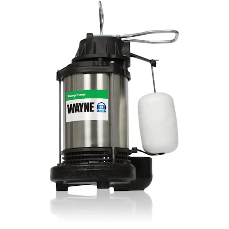 Wayne Wayne 3/4 HP 5490 gph Stainless Steel Vertical Float Switch AC Sump Pump CDU980E